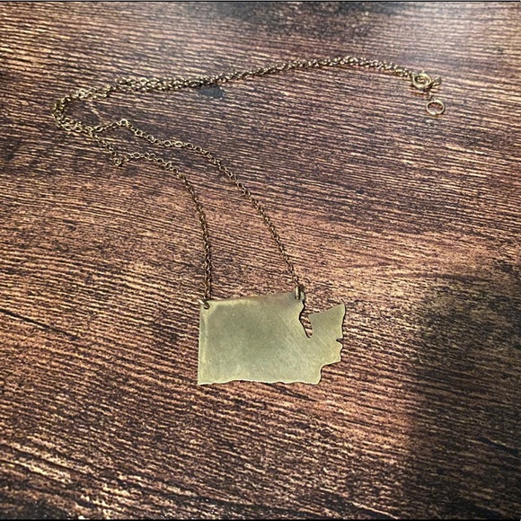 Washington State gold filled necklace - Picture 7 of 16